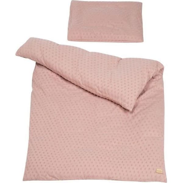 ROBA Lil Planet Organic Baby Bed Set - Påslakan 100x135 + Örngott 40x60 - Rosa