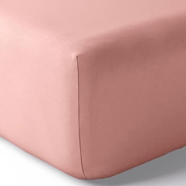 "Julian" percale påslakan med 35 cm keps alla storlekar Pure Cotton - Julian Powder Pink - 140 x 190 cm 35 cm keps
