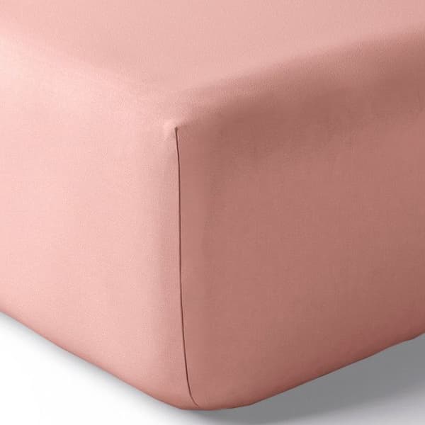 "Julian" percale påslakan med 35 cm keps alla storlekar Pure Cotton - Julian Powder Pink - 160 x 200 cm 35 cm keps