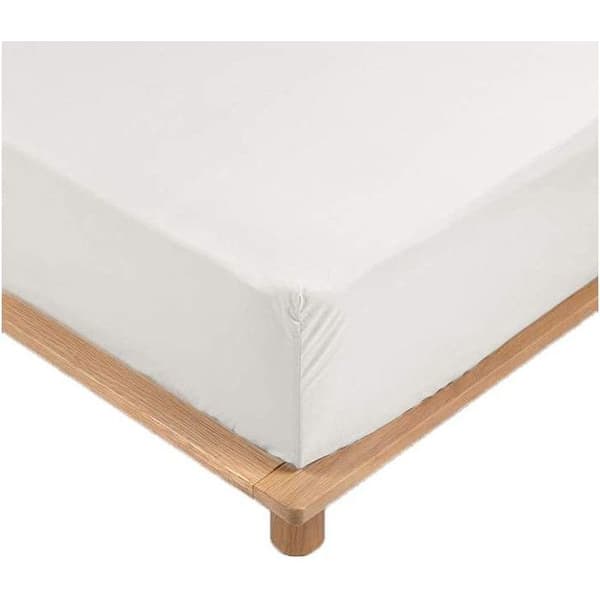 Drap Housse Percale - Bonnet 30 Cm - 160x200cm - Vit