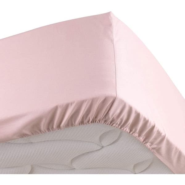 Drap Housse Percale - Bonnet 30 Cm - 180x200cm - Rosa