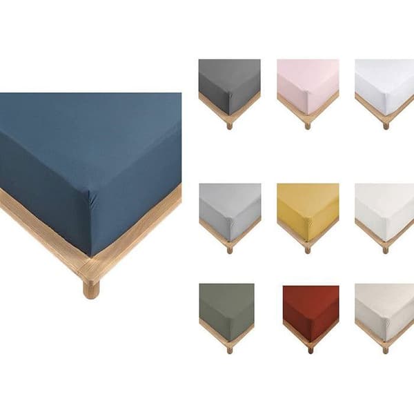 Överdrag - PROMO LINGE - Percale - 180x200cm - blå