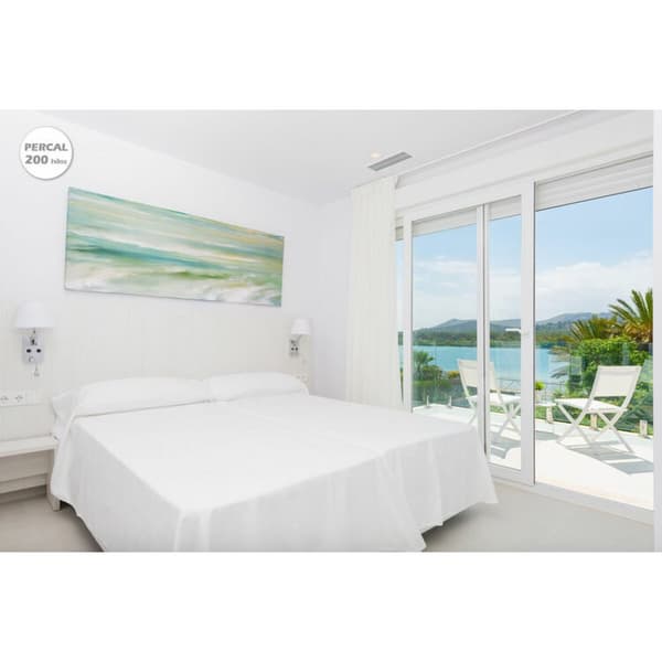Bäddset Hosteline IRIS PREMIUM Vit Säng 90
