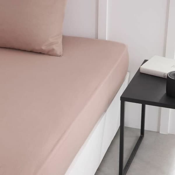 Monteret bundark TODAY Essential 140 x 190 cm Lyserød