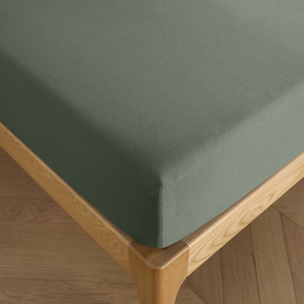 Lakan 180 x 200 cm, 30 cm keps "Premium" för king size dubbelsäng - Premium Green