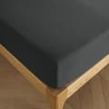 Miniatyrbild 1 av 4: Lakan 160 x 200 cm, 30 cm keps "Premium" för dubbelsäng - Premium tryffel