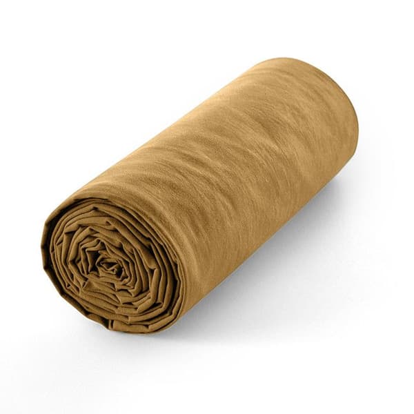 Lakan 180 x 200 cm 30 cm keps "Premium" för king size dubbelsäng - Premium Yellow