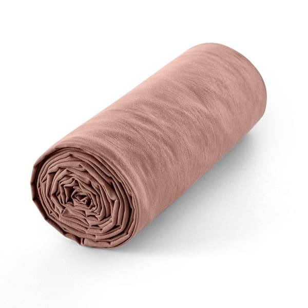 Lakan 160 x 200 cm, 30 cm keps "Premium" för dubbelsäng - Premium Old Rose