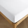 Miniatyrbild 1 av 4: Lakan 180 x 200 cm, 30 cm keps "Premium" för king size dubbelsäng - Premium Snow