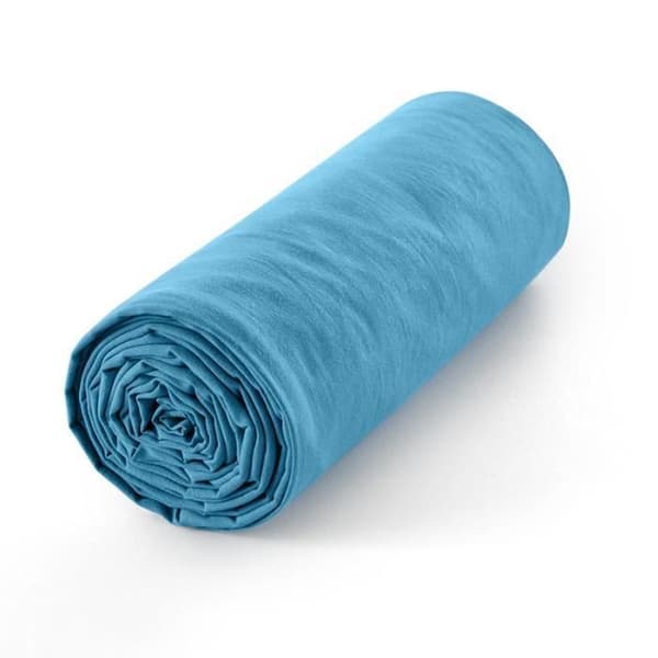 Lakan 200 x 200 cm, 30 cm keps "Premium" för king size dubbelsäng - Premium Cyan