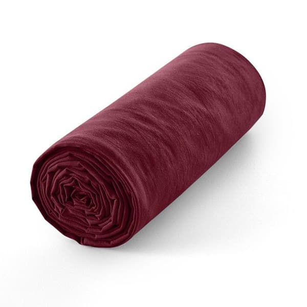 Lakan 180 x 200 cm, 30 cm keps "Premium" för king size dubbelsäng - Premium Granat