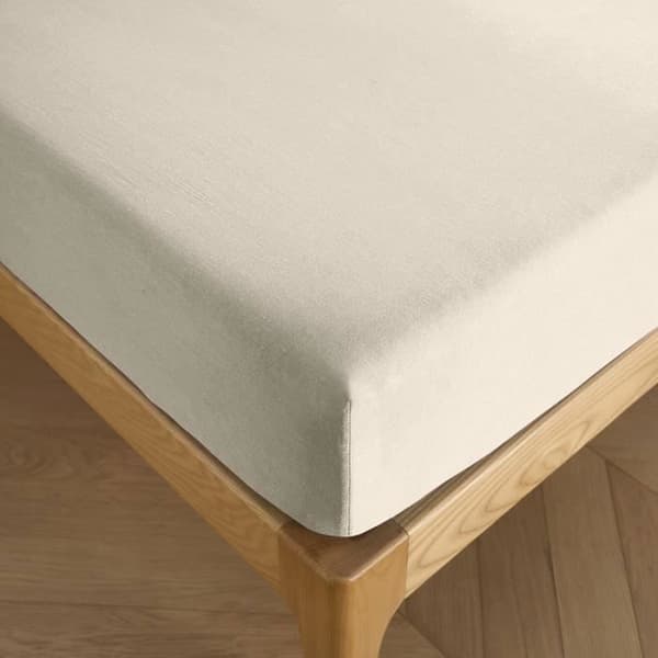 Lakan 180 x 200 cm, 30 cm keps "Premium" för king size dubbelsäng - Premium Sand