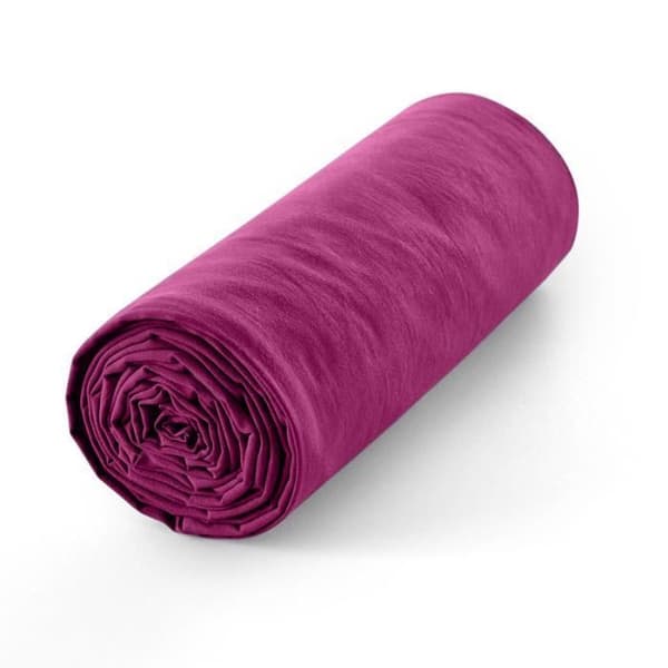 Lakan 160 x 200 cm 30 cm keps "Premium" för dubbelsäng - Premium Magenta