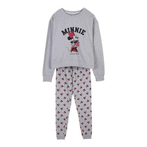 Nattøj Minnie Mouse Dame Grå - XS