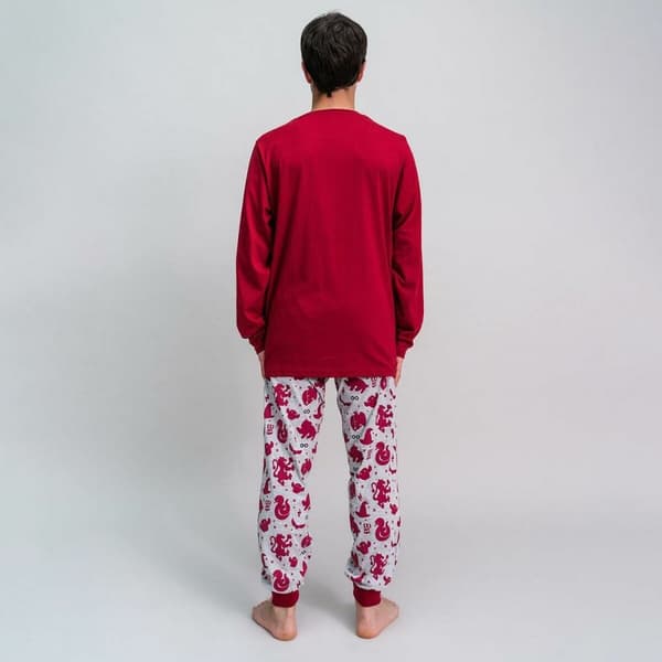 Nattdress Harry Potter Rød (Voksne) Menn - XXL