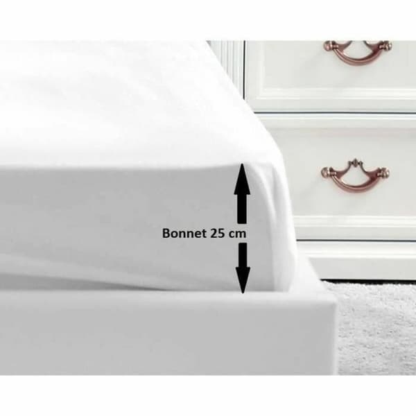 Montert bunntrekk Lovely Home Hvit 140 x 190 cm