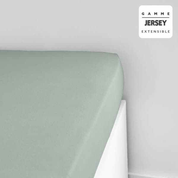Montert bunntrekk TODAY Jersey Lysegrønn 140 x 190 cm