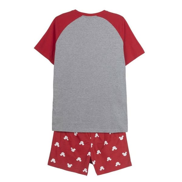 Pyjamat Mickey Mouse Punainen (Aikuisten) Miehet Harmaa - S
