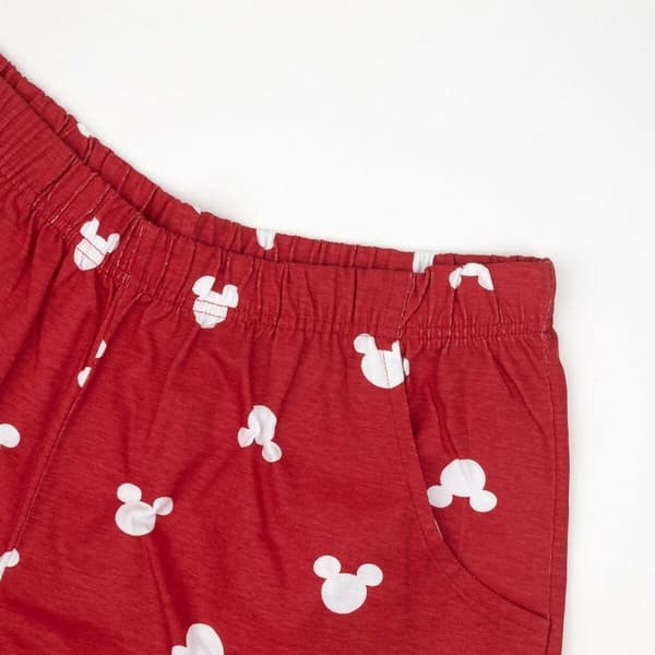 Pyjamat Mickey Mouse Punainen (Aikuisten) Miehet Harmaa - S