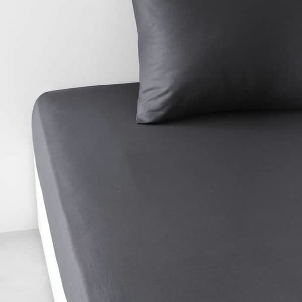 Sovitettu pohja-arkki TODAY Essential Musta 180 x 200 cm Antrasiitinharmaa