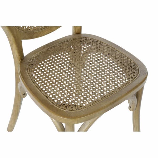 Middagsstol DKD Home Decor Rotting Treverk i alm 45 x 42 x 92 cm