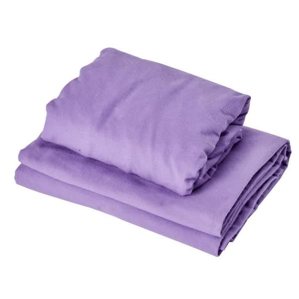 Master massagestol 3 i 1 flanelllakanset, filt, platt tallrik, ansikte örngott lila