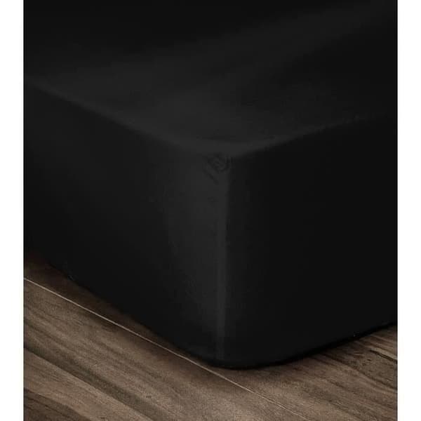 LOVELY HOME 100% bomullsmonterad plåt 140x190cm - hatt 35cm - svart