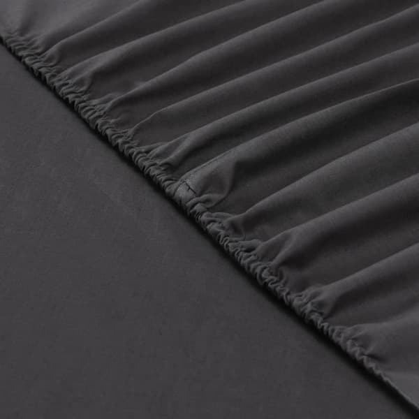 Vision - Antracit lakan - 140x190cm - 100% bomull