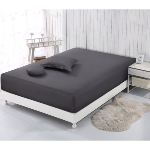 Vision - Antracit lakan - 140x190cm - 100% bomull