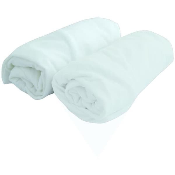 DOMIVA babyskydd - Jersey - Vit - 60 x 120 cm - Set om 2