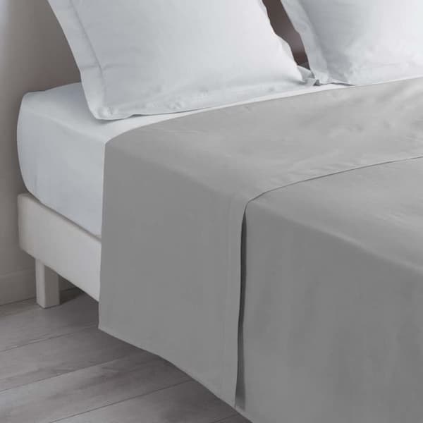 Platt draperi - INOMHUSKÄNSLA - LINA - 100% bomull - 240 x 300 cm - färg Stenbrytare