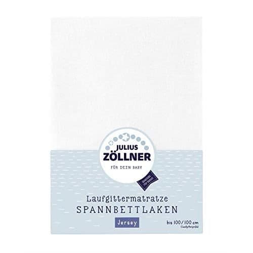 Jersey underlakan för lekhagemadrass - Julius Zöllner - Vit - 68x90 till 100x100 cm