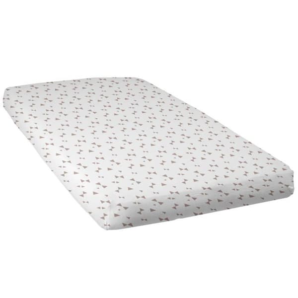 BABYCALIN Babytröja påslakan 70 x 140 cm Taupe rosetttryck