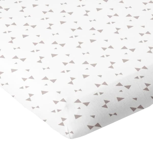 BABYCALIN Babytröja påslakan 70 x 140 cm Taupe rosetttryck