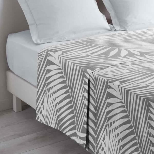 Flat Sheet - PARIS PRIX - Botania - 240x300cm - 100% bomull - Tryckt - Grå