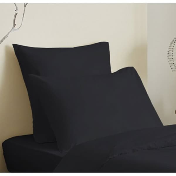 Komplett förpackning 4 st unicolor Svart påslakan till säng 90 x 190 cm