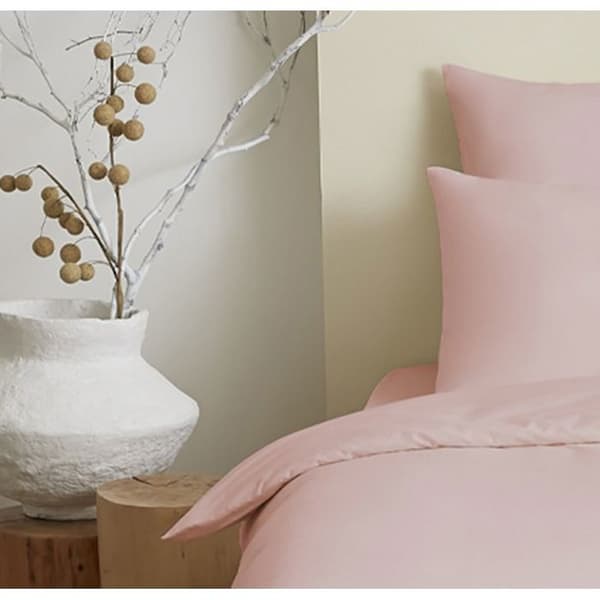 Komplett förpackning 4 st unicolor Rose påslakan till säng 90 x 190 cm