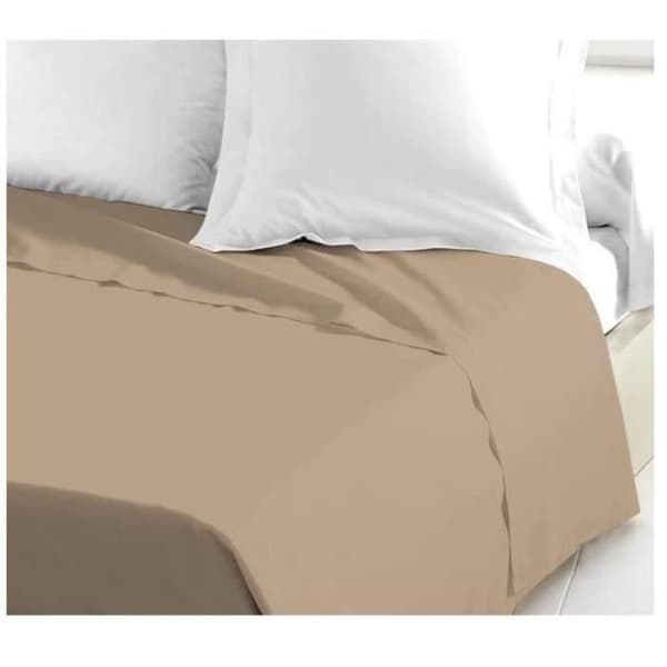 LOVELY HOME Plattplåt 100% bomull 240x300 cm beige
