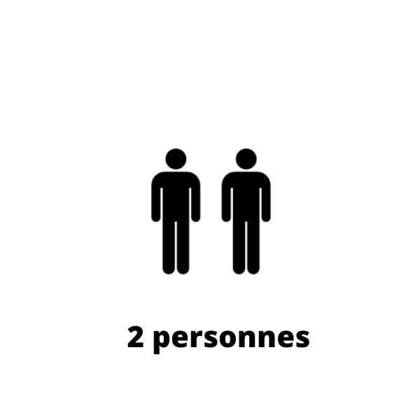 Enkelt påslakan för 2 personer 140x200cm i ekologisk bomull (140x200 - Beige)
