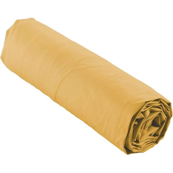 Drap Housse - Percale - Gul - 140x190 cm - Bonnet 30 cm - 78 trådar/cm²