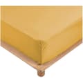 Miniatyrbild 1 av 4: Drap Housse - Percale - Gul - 140x190 cm - Bonnet 30 cm - 78 trådar/cm²