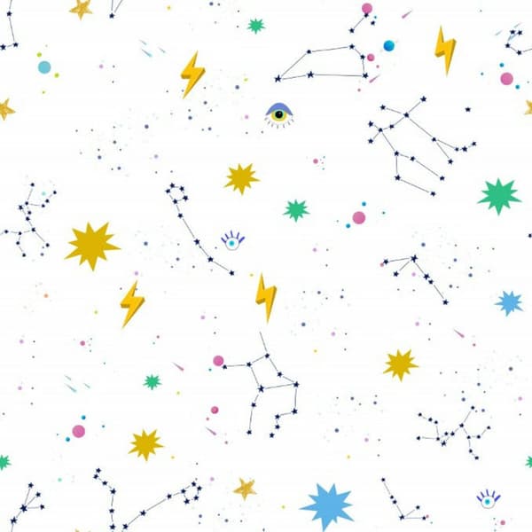 Inpassat underlakan Decolores Cosmos Multicolour 180 x 200 cm