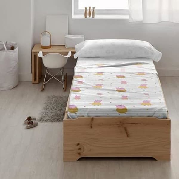 Lakanset - BL BELUM - Peppa Pig Hula Hoop - 100% bomull - Rosa - 175x270 cm