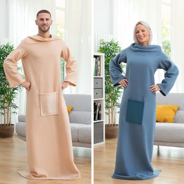 Yhden hengen hihallinen viltti keskitaskulla Faboulazy InnovaGoods - Beige