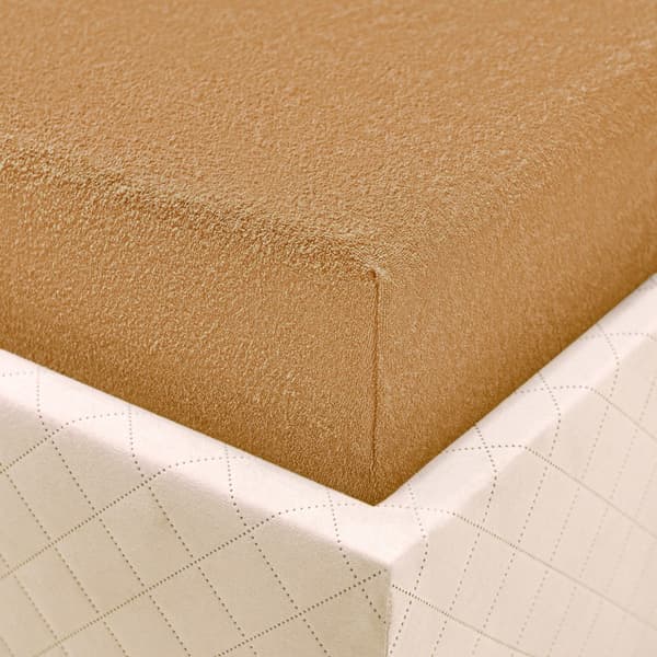 Puuvillalakana, frotee, 140x200, beige