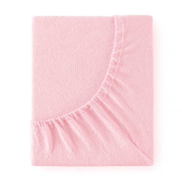 Påslakan i bomull, frotté, 160x200, rosa