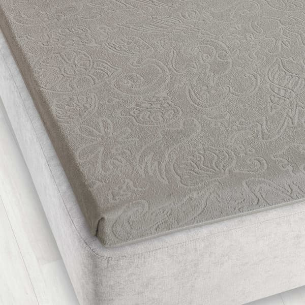 Tulipan 4 jacquardplåt 175x220 grå