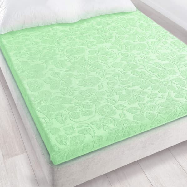 Tulipan 6 jacquardark 150x205 Grön