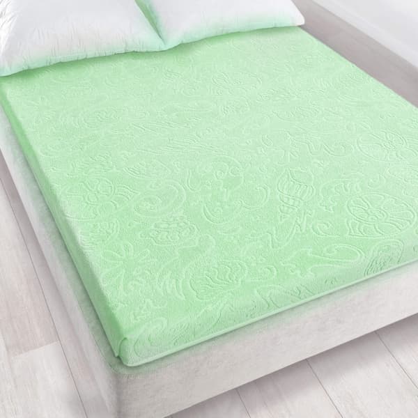 Tulipan 4 jacquardplåt 175x220 grön