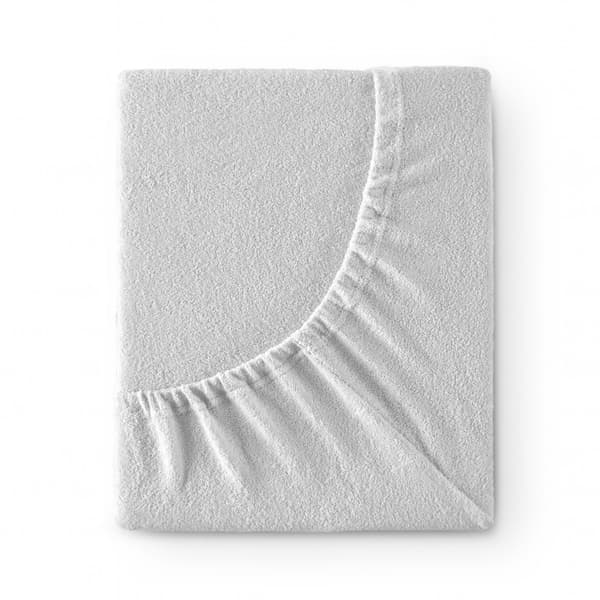 Puuvillainen lakana, frotee, 90x200, harmaa